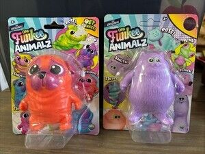 Lot Of  2 New Orb Funkee Monkee Animalz Sealed- Pug and Fat Purple Cat